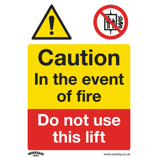 [SS43P10] Worksafe® Caution Do Not Use Lift Safety Sign, Rigid Plastic - Pack of 10
