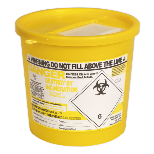 [SSP250] Sharps Bin 2.5L