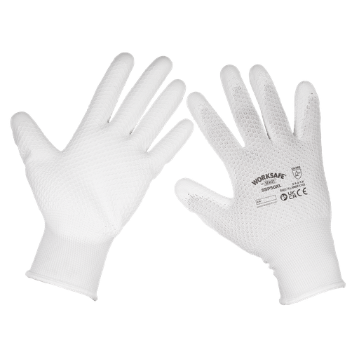 [SSP50XL/B120] Worksafe® White Precision Grip Gloves, X-Large - Box of 120 Pairs