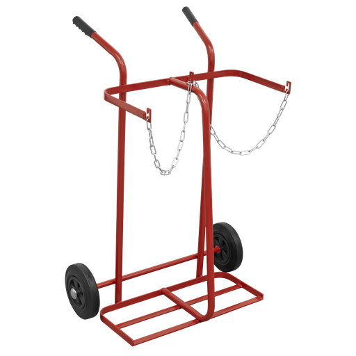 [ST28/B] Welding 2-Bottle Trolley
