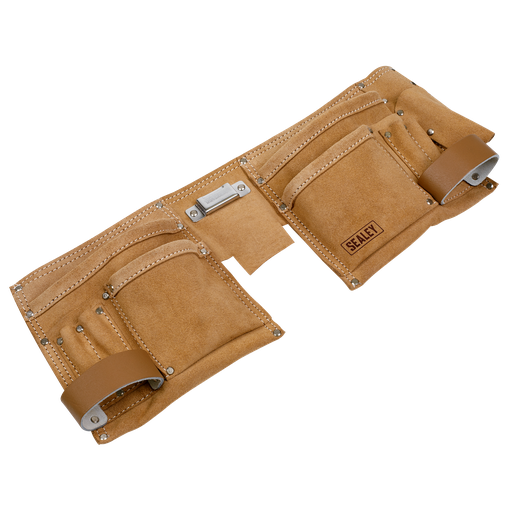 [STBL01] Double Pouch Leather Tool Belt