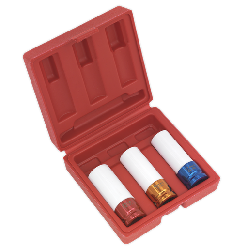 [SX031] Alloy Wheel Impact Socket Set 1/2"Sq Drive 3pc