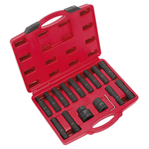 [SX098] Impact Hex, TRX-Star* & TRX-Star* Female Socket Bit Set 3/4" & 1"Sq Drive 16pc