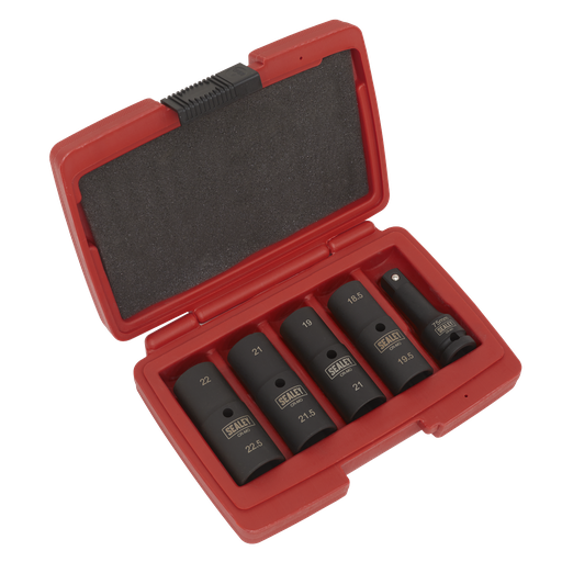 [SX1820] Double Ended Impact Socket Set 1/2"Sq Drive 5pc