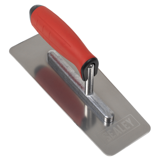 [T8012] Stainless Steel Venetian Trowel with Rubber Handle 240mm