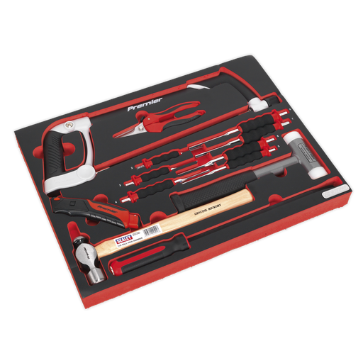 [TBTP06UK] Premier Platinum Hacksaw, Hammers & Punch Kit with Tool Tray 13pc