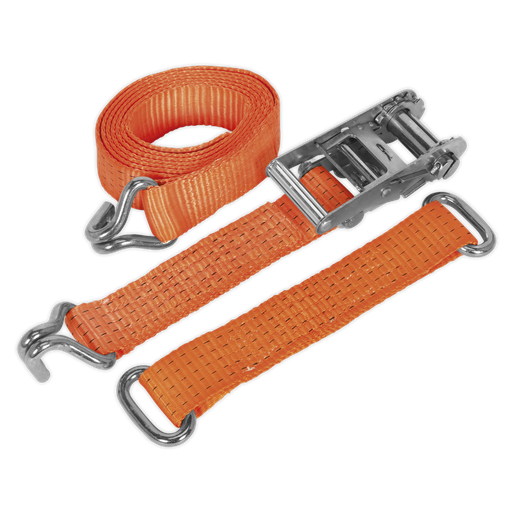 [TDRWS] Steel Wheel Car Transporter Ratchet Strap 50mm x 3m 4500kg Breaking Strength