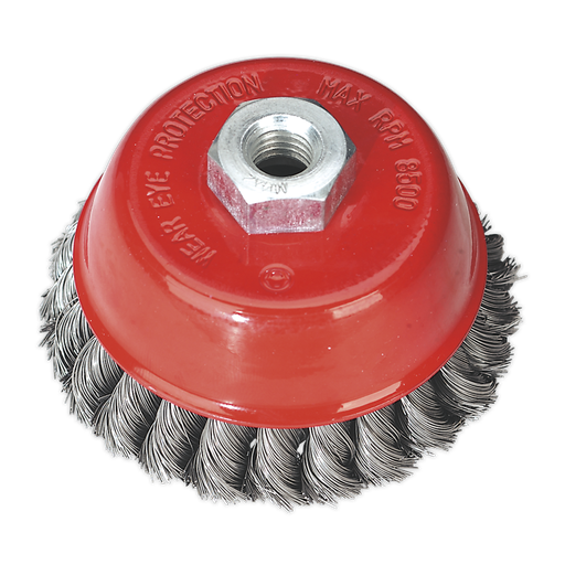 [TKCB100] 100mm Twist Knot Wire Cup Brush M14 x 2mm
