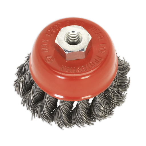 [TKCB651] 65mm Twist Knot Wire Cup Brush M14 x 2mm