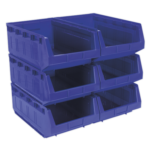 [TPS56B] Plastic Storage Bin 310 x 500 x 190mm, Blue - Pack of 6