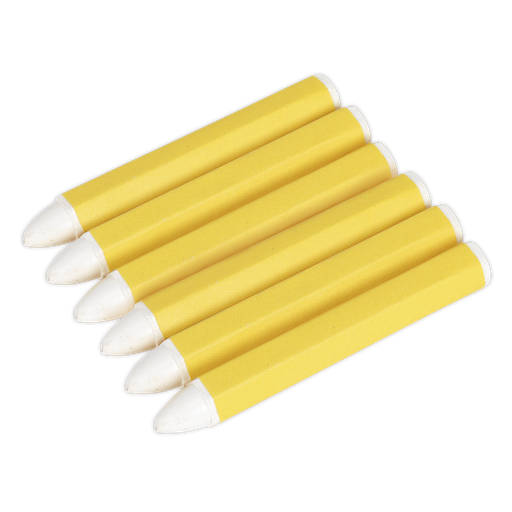 [TST13] Tyre Marking Crayon, White - Pack of 6