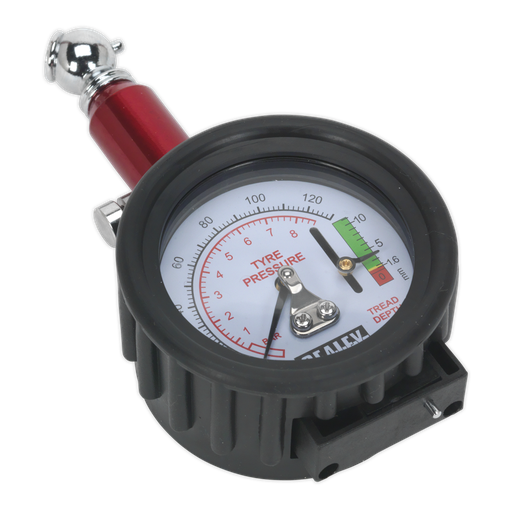 [TSTPDG01] Tyre Pressure Gauge with Tyre Tread Depth Gauge 0-8bar(0-120psi)