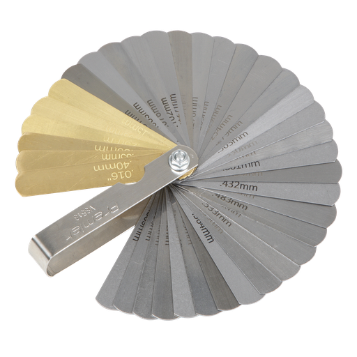 [VS513] Premier Combination Steel/Brass Dual Marked Feeler Gauge 36 Blade