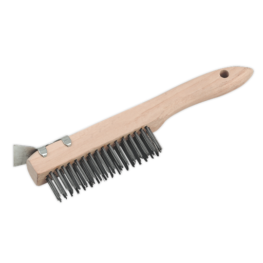 [WB03] Wire Brush with Steel Fill & Scraper 260mm