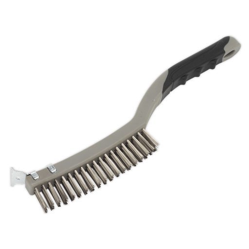 [WB105] Wire Brush with Stainless Steel Fill & Scraper