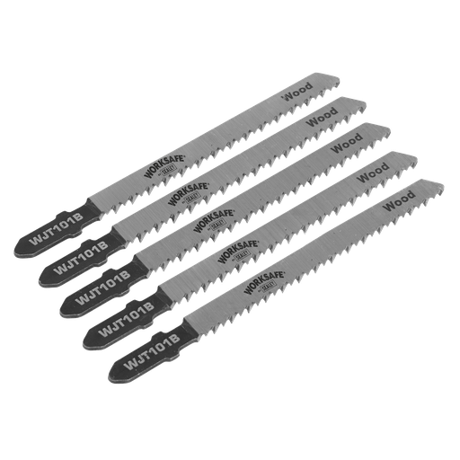 [WJT101B] Worksafe® Jigsaw Blade for Wood & Plastics 75mm 10tpi - Pack of 5
