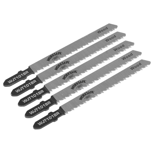 [WJT101BR] Jigsaw Blade for Wood & Plastics 75mm 10tpi - Pack of 5