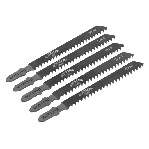 [WJT111C] Jigsaw Blade Soft for Wood & Plastics 75mm 9tpi - Pack of 5