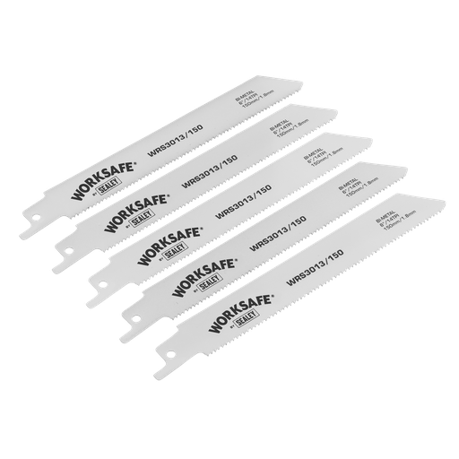 [WRS3013/150] Worksafe® Reciprocating Saw Blade 150mm 14tpi - Pack of 5