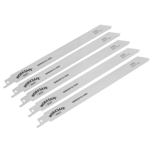 [WRS3013/200] Worksafe® Reciprocating Saw Blade 225mm 14tpi - Pack of 5