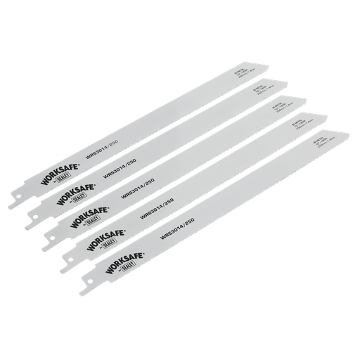 [WRS3014/250] Worksafe® Reciprocating Saw Blade for Metal 250mm 18tpi - Pack of 5