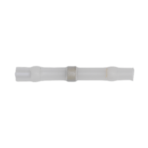 [WTSSB25] Heat Shrink Butt Connector Solder Terminal 24-22 AWG, White - Pack of 25
