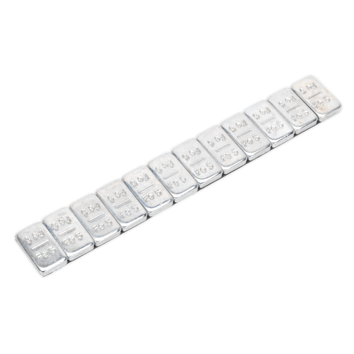 [WWSA5] Zinc Plated Steel Adhesive Wheel Weight 5g Strip of 12 - Pack of 100