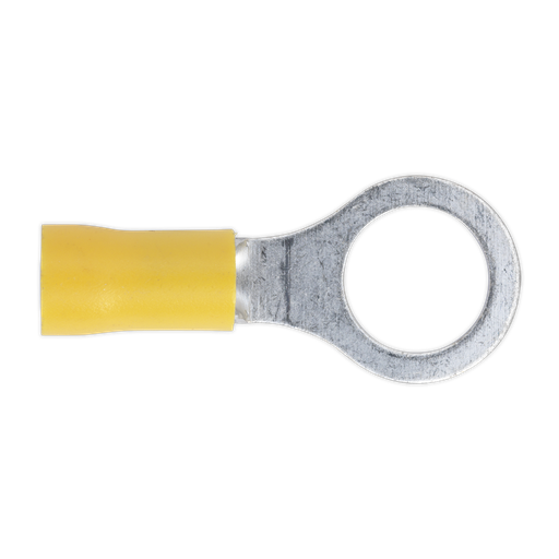 [YT16] Easy-Entry Ring Terminal 10.5mm (3/8"), Yellow - Pack of 100
