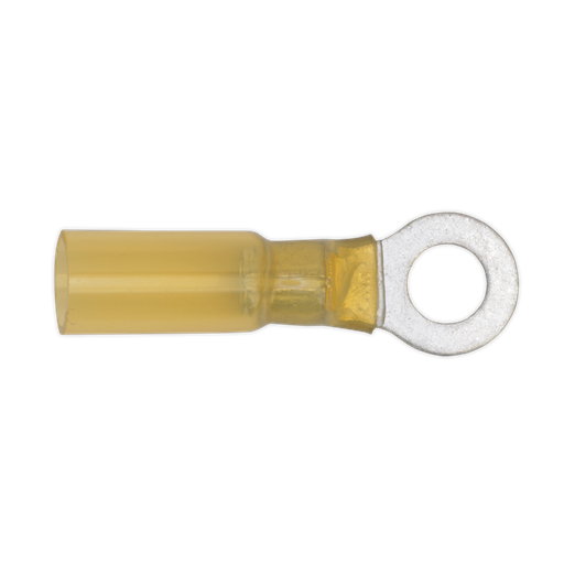 [YTSR2564] Heat Shrink Ring Terminal 6.4mm, Yellow - Pack of 25