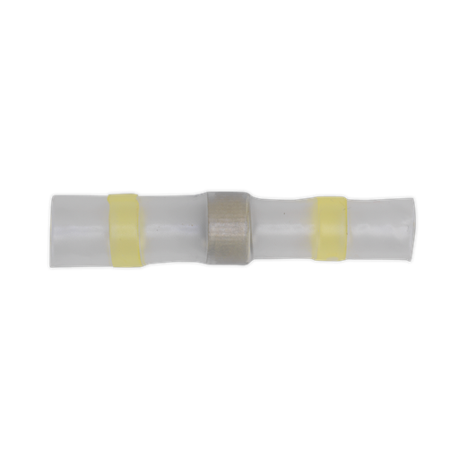 [YTSSB25] Heat Shrink Butt Connector Solder Terminal 12-10 AWG, Yellow - Pack of 25