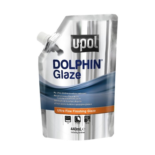 [BAGDOL/1] 440ml Upol Dolphin Glaze Brushable Very Fine Finishing Stopper (Inc Hardener)