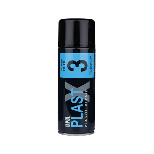 [PLAS/3] 400ml Upol Plast X Grey Plastic Primer Filler Aerosol (Each)