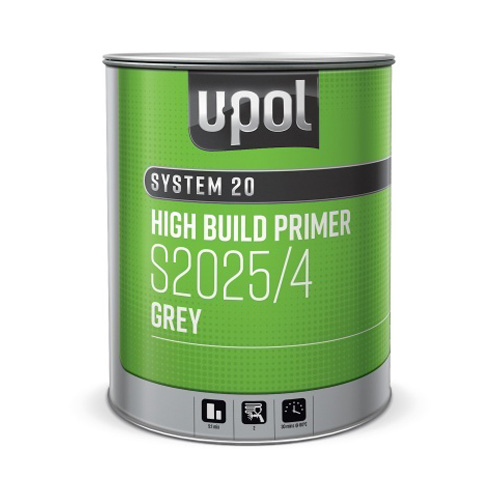 [S2025/4] 4ltr Upol Grey 2K UHS High Build Primer 4:1 (Use S2030/1 Hardener)