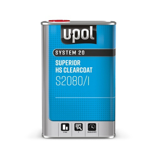 [S2080/1] S2080 Superior HS Clearcoat 1L Tin Clear 