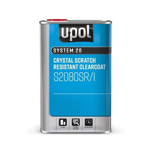 [S2080SR/1] S2080SR Crystal Clear Scratch Resistant Clearcoat 1L Tin Clear 