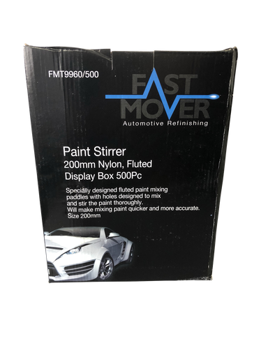 [FMT9960/500] Nylon fluted paint mixing stirrers. 20mm. 500 stirrers per dispenser box