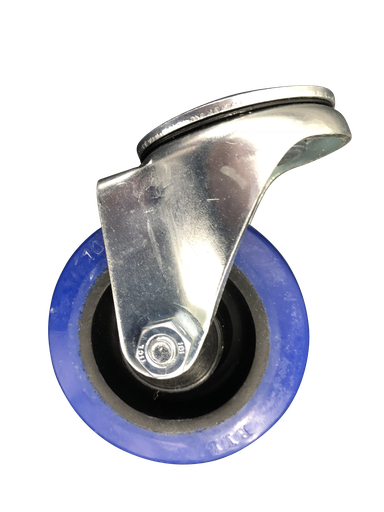 [GJ2006B56/R] Go Jak Rubber Caster, 100mm Centre Bolt
