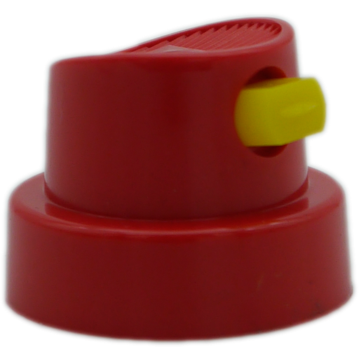 [F872-100] AEROSOL NOZZLE - FAN RED/YELLOW HIGH OUTPUT MID FAN (PACK OF 100)