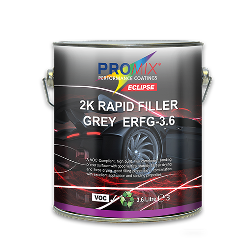 [ERFG-3.6] ECLIPSE - RAPID FILLER PRIMER LIGHT GREY (3.6LT)