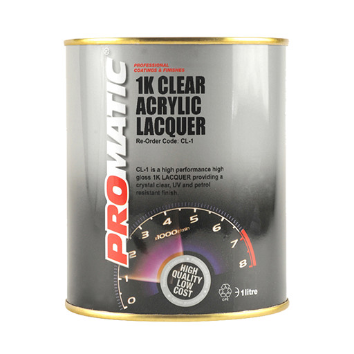 [CL-1] PROMATIC - 1K CLEAR ACRYLIC LACQUER (1LT)
