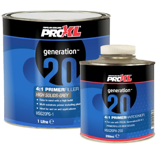 [HSG20PB-KIT1] PROXL GENERATION20 HIGH SOLIDS 4:1 BLACK PRIMER KIT (1.25LT)