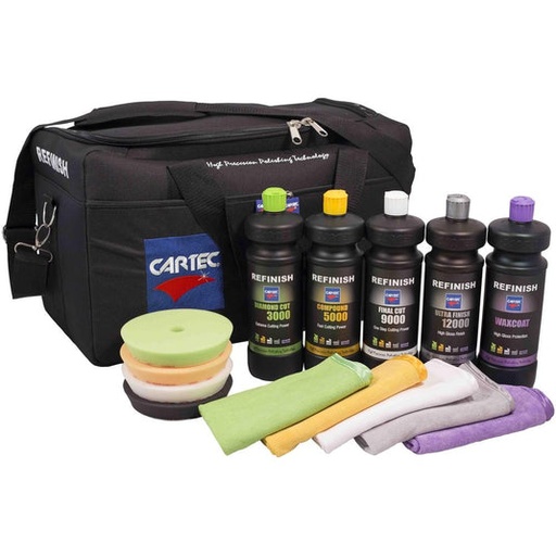 [KIR/REFCRS-3] Cartec Refinish System - Complete 1Ltr / Rotary / With Refinish Storage Bag