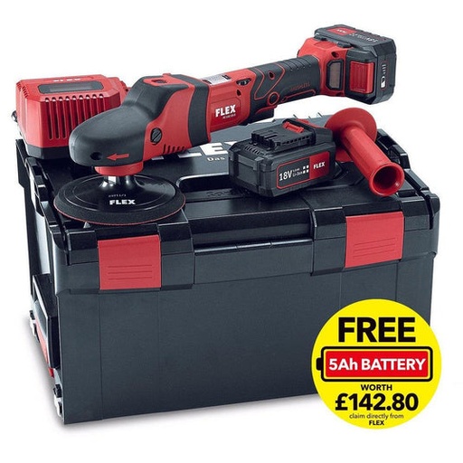[FL465100] FLEX PE 150 18.0-EC Rotary Polisher (Cordless) Kit