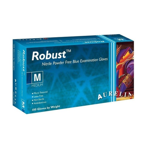 [XSP1] Aurelia Robust Nitrile Gloves - Blue Medium