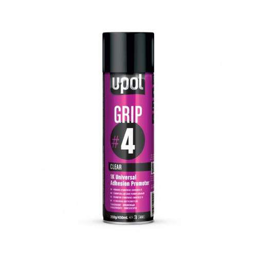 [GRIP/AL] 450ml Upol Grip 4 Clear 1K Universal Adhesion Promoter Aerosol (Each)