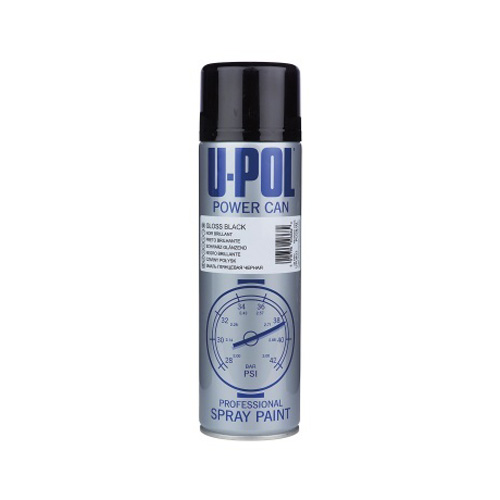 [PCMB/AL] 500ml Upol Powercan Matt Black Topcoat Aerosol (Each)