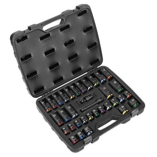 [AK5635M] Premier Impact Socket Set 1/2"Sq Drive 34pc