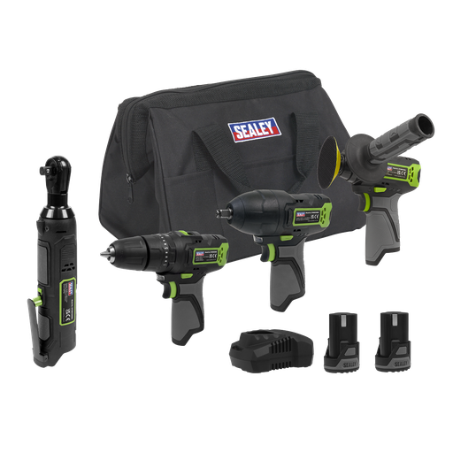 [CP108VCOMBO1EU] 4 x SV10.8 Series Cordless Combo Kit 10.8V - 2 Batteries & Euro Plug