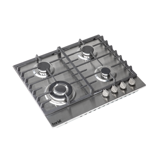 [DH225] Baridi Gas Hob with 4 Cooking Zones 60cm - Stainless Steel