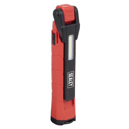 [LED3605R] Rechargeable 360° Inspection Light 10W & 2 x 4W SMD LED - Red